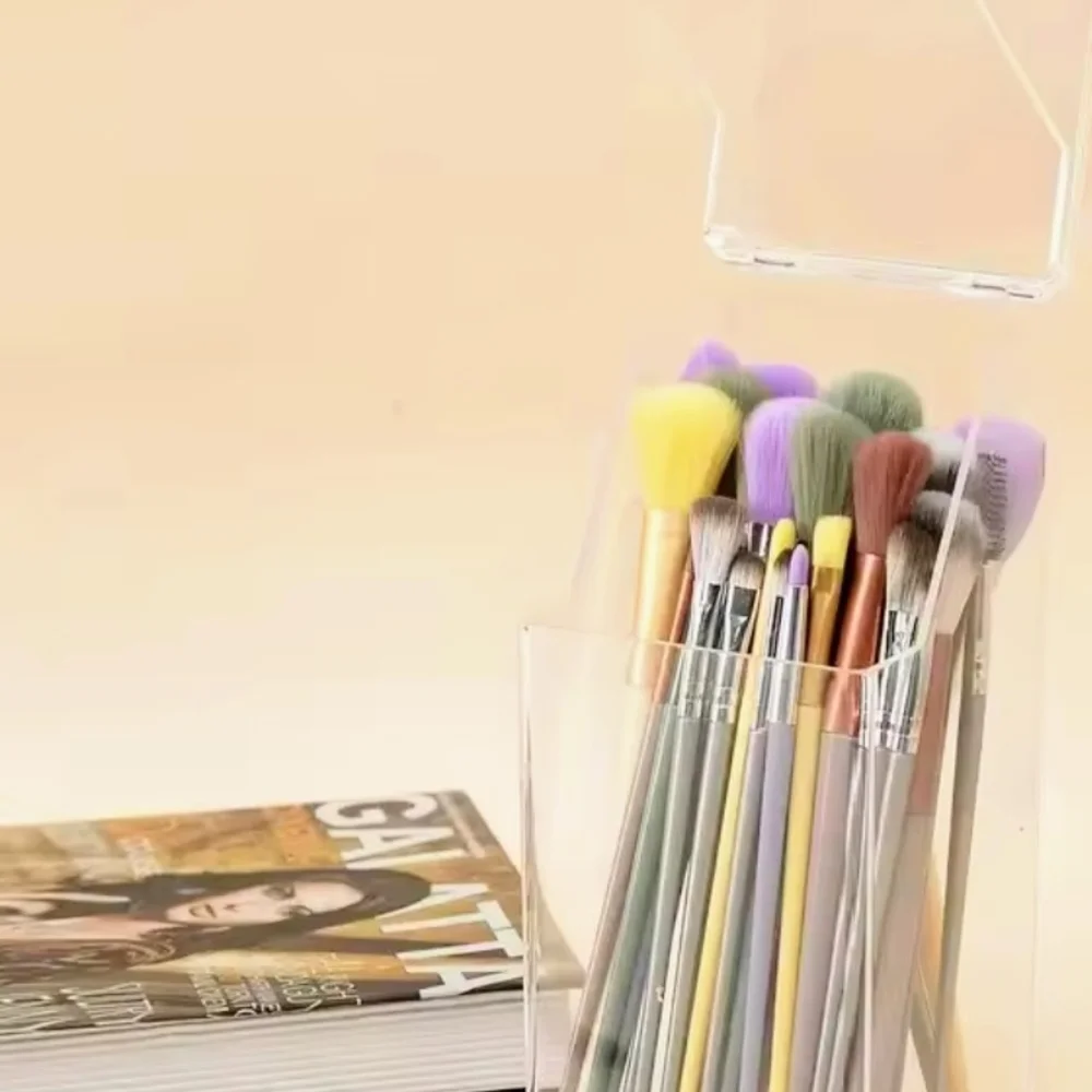 1/$15OR2/$25 Clear Acrylic Makeup Brush Holder with Pearls